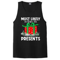 Most Likely To Shake The Presents Christmas Family PosiCharge Competitor Tank