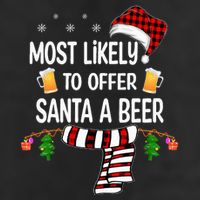 Most Likely To Offer Santa A Beer Funny Family xmas  11oz C Handle Ceramic Mug