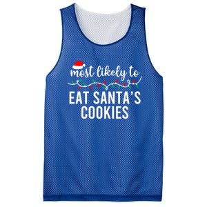 Most Likely To Christmas Funny Gift Matching Family Pajamas Funny Gift Mesh Reversible Basketball Jersey Tank