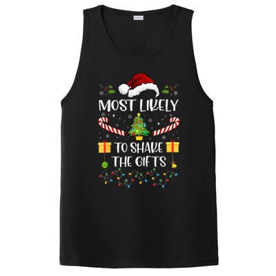 Most Likely To Shake The Gifts Matching Family Christmas PosiCharge Competitor Tank