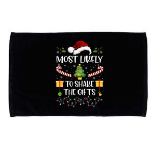 Most Likely To Shake The Gifts Matching Family Christmas Microfiber Hand Towel