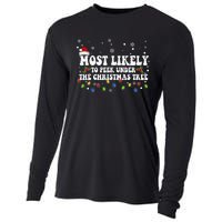 Most Likely To Peek Under The Christmas tree Family Xmas Cooling Performance Long Sleeve Crew