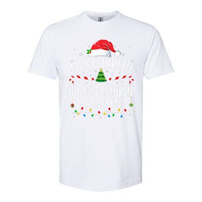 Most Likely To Be Mistaken As An Elf Family Christmas Softstyle® CVC T-Shirt