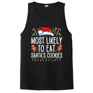 Most Likely To Eat Santas Cookies Family Christmas Holiday PosiCharge Competitor Tank