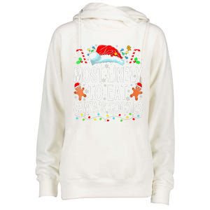 Most Likely To Eat Santas Cookies Family Christmas Holiday Womens Funnel Neck Pullover Hood