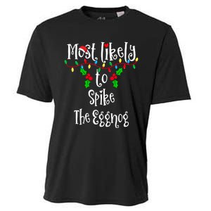 Most Likely To Spike The Eggnog Family Group Matching Shirt Cooling Performance Crew T-Shirt