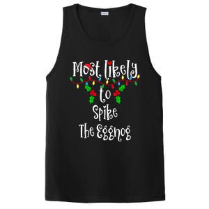 Most Likely To Spike The Eggnog Family Group Matching Shirt PosiCharge Competitor Tank