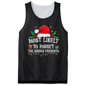 Most Likely To Forget The Hidden Presents Family Christmas Mesh Reversible Basketball Jersey Tank