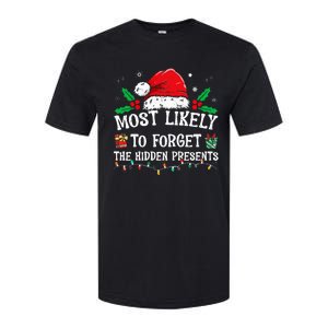 Most Likely To Forget The Hidden Presents Family Christmas Softstyle CVC T-Shirt