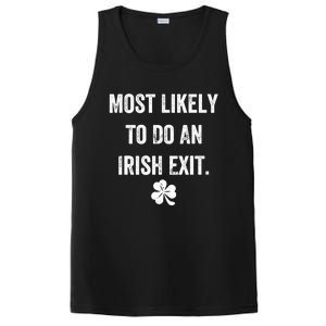 Most Likely To Do An Irish Exit Funny PosiCharge Competitor Tank