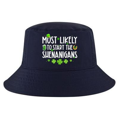 Most Likely To Start The Shenanigans Family St Patrick's Day Cool Comfort Performance Bucket Hat