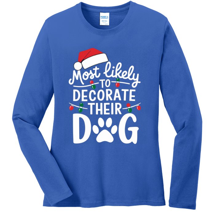 Most Likely To Christmas Cool Gift Matching Family Pajamas Funny Gift Ladies Long Sleeve Shirt