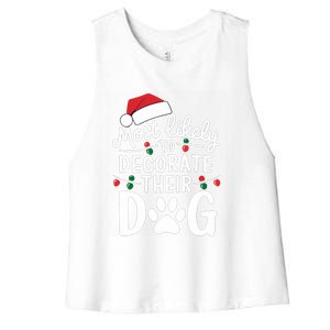 Most Likely To Christmas Cool Gift Matching Family Pajamas Funny Gift Women's Racerback Cropped Tank