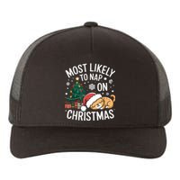 Most Likely To Nap On Christmas Matching Family Christmas Yupoong Adult 5-Panel Trucker Hat