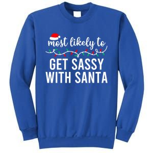 Most Likely To Christmas Cute Gift Matching Family Pajamas Funny Cute Gift Sweatshirt