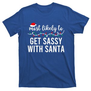 Most Likely To Christmas Cute Gift Matching Family Pajamas Funny Cute Gift T-Shirt