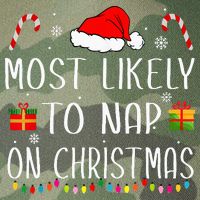 Most Likely To Nap On Christmas Family Funny Matching Legacy Tie Dye Trucker Hat