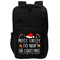 Most Likely To Nap On Christmas Family Funny Matching Impact Tech Backpack