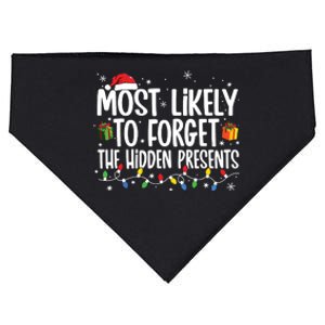 Most Likely To Forget The Hidden Presents Family Christmas USA-Made Doggie Bandana