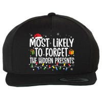 Most Likely To Forget The Hidden Presents Family Christmas Wool Snapback Cap