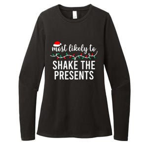 Most Likely To Christmas Gift Matching Family Pajamas Funny Great Gift Womens CVC Long Sleeve Shirt