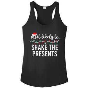 Most Likely To Christmas Gift Matching Family Pajamas Funny Great Gift Ladies PosiCharge Competitor Racerback Tank