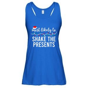 Most Likely To Christmas Gift Matching Family Pajamas Funny Great Gift Ladies Essential Flowy Tank