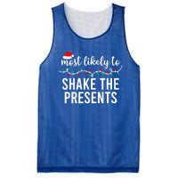 Most Likely To Christmas Gift Matching Family Pajamas Funny Great Gift Mesh Reversible Basketball Jersey Tank