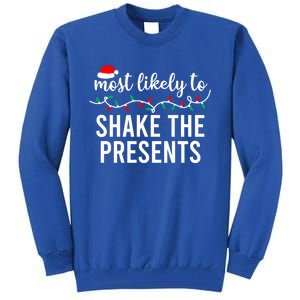 Most Likely To Christmas Gift Matching Family Pajamas Funny Great Gift Tall Sweatshirt