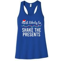 Most Likely To Christmas Gift Matching Family Pajamas Funny Great Gift Women's Racerback Tank