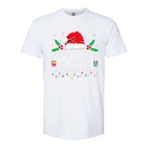 Most Likely To Start All The Shenanigans Family Xmas Holiday Softstyle CVC T-Shirt