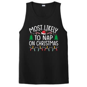 Most Likely To Nap On Christmas Family xmas Pajamas  PosiCharge Competitor Tank