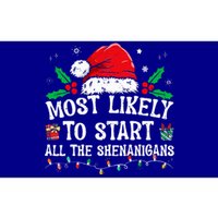 Most Likely To Start All The Shenanigans Family Xmas Holiday Bumper Sticker