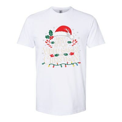 Most Likely To Play Video Games On Christmas Fun Gamer Xmas Softstyle CVC T-Shirt