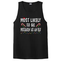 Most Likely To Be Mistaken As An Elf Family Christmas Xmas PosiCharge Competitor Tank