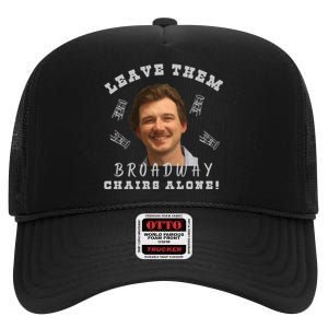 Mugshot Leave Them Broadway Chairs Alone High Crown Mesh Back Trucker Hat