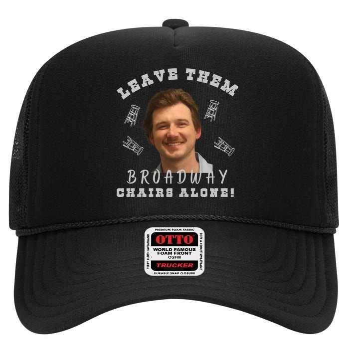 Mugshot Leave Them Broadway Chairs Alone High Crown Mesh Back Trucker Hat