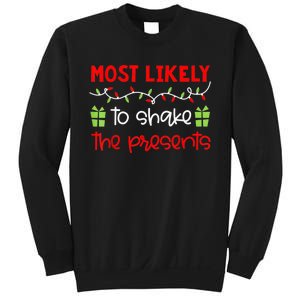 Most Likely To Shirt Funny Matching Family Christmas PJs Sweatshirt