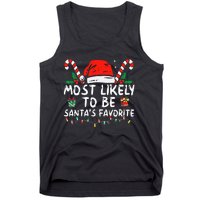 Most Likely To Christmas Be SantaS Favorite Matching Family Tank Top