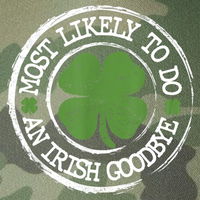 Most Likely To Do An Irish Goodbye Funny St Patricks Day Legacy Tie Dye Trucker Hat