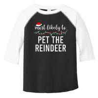 Most Likely To Christmas Matching Family Pajamas Funny Toddler Fine Jersey T-Shirt