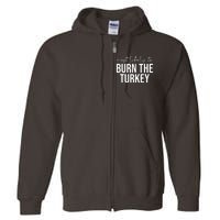 Most Likely To Burn The Turkey Funny Thanksgiving Full Zip Hoodie