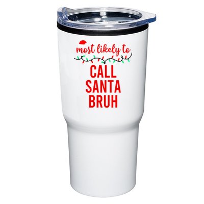 Most Likely To Call Santa Bruh Matching Funny Christmas Tumbler