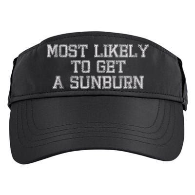 Most Likely To Get A Sunburn Adult Drive Performance Visor