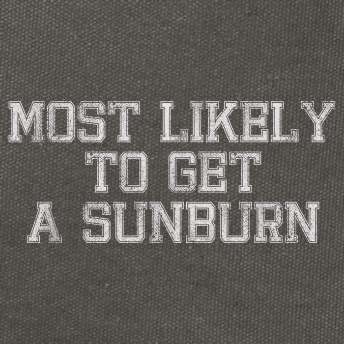 Most Likely To Get A Sunburn Cotton Canvas Backpack