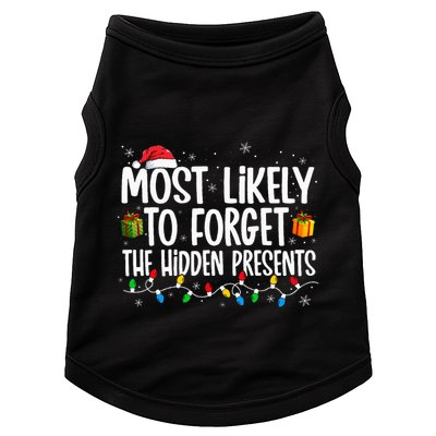 Most Likely To Forget The Hidden Presents Family Christmas Doggie Tank