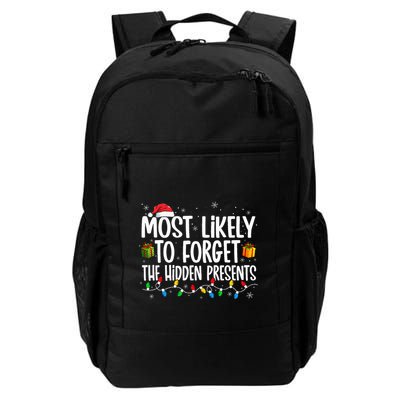 Most Likely To Forget The Hidden Presents Family Christmas Backpack