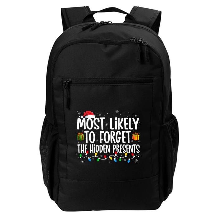 Most Likely To Forget The Hidden Presents Family Christmas Backpack