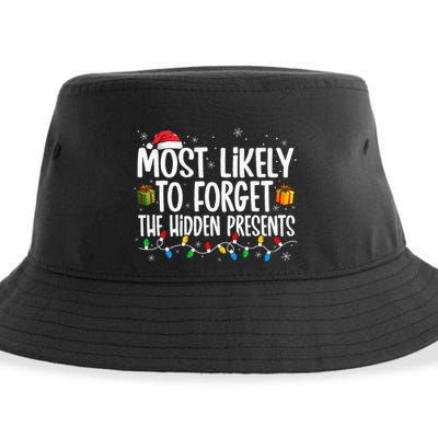 Most Likely To Forget The Hidden Presents Family Christmas Sustainable Bucket Hat
