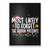 Most Likely To Forget The Hidden Presents Family Christmas Poster